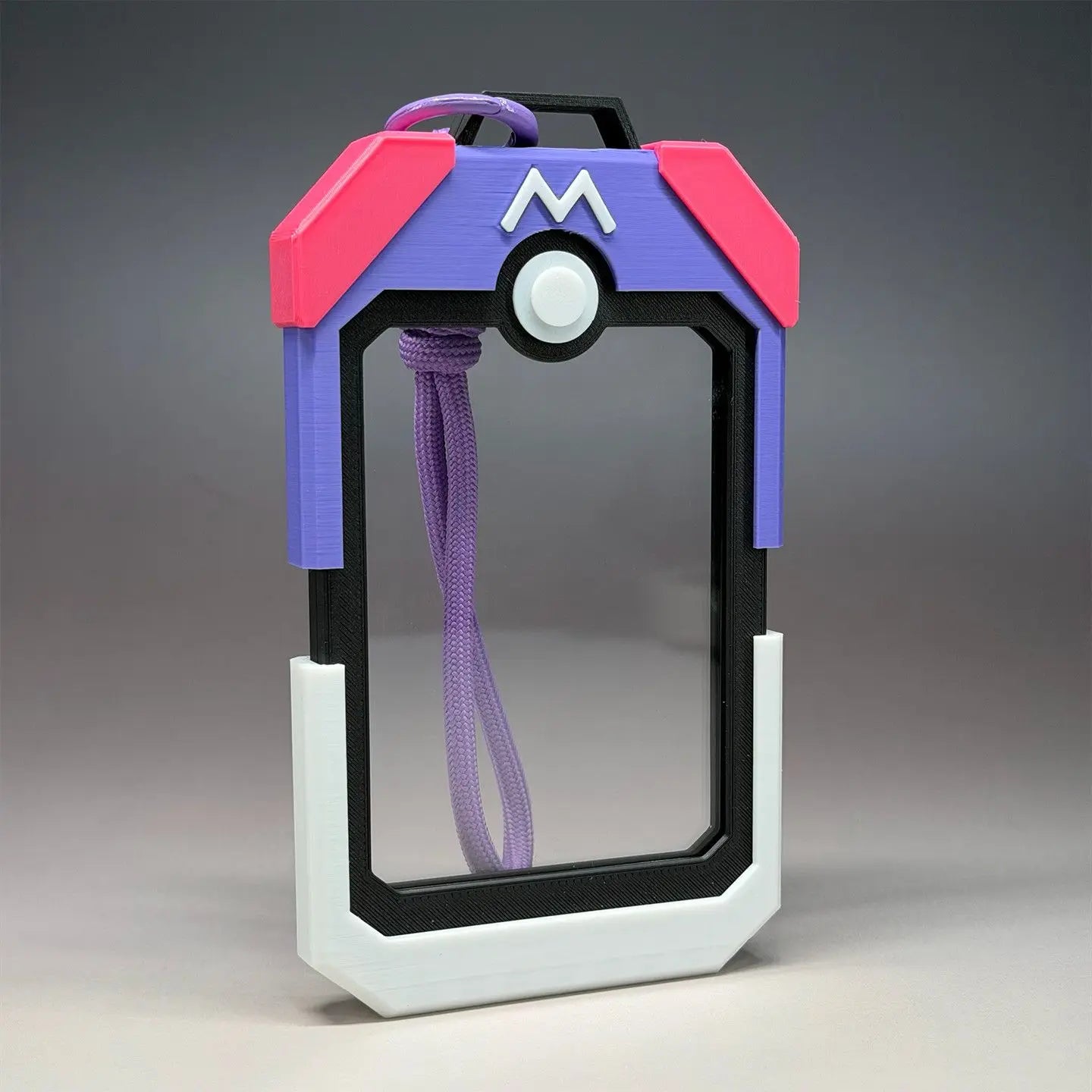 Mini Acrylic Pokémon Card Display Brick: Keychain & Bag Pendant Case