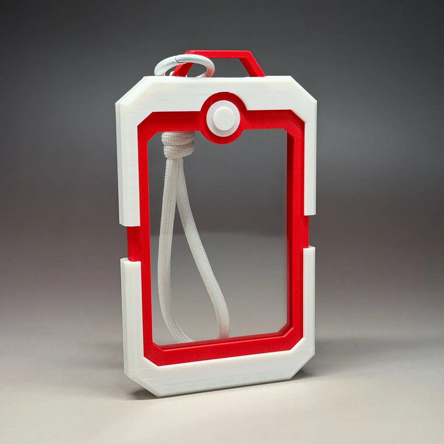 Mini Acrylic Pokémon Card Display Brick: Keychain & Bag Pendant Case