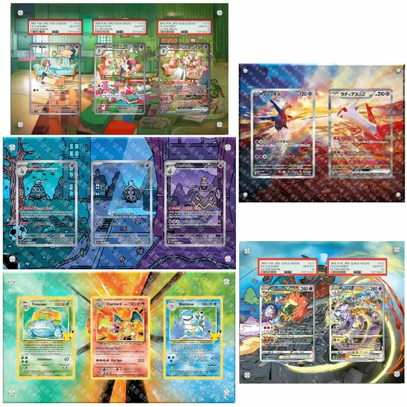 Multi-Card Extended Art Displays (Graded + Raw)