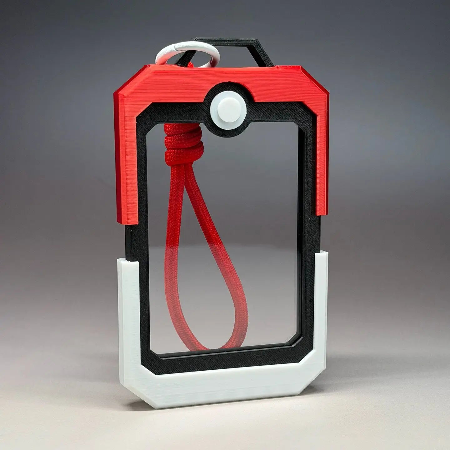 Mini Acrylic Pokémon Card Display Brick: Keychain & Bag Pendant Case