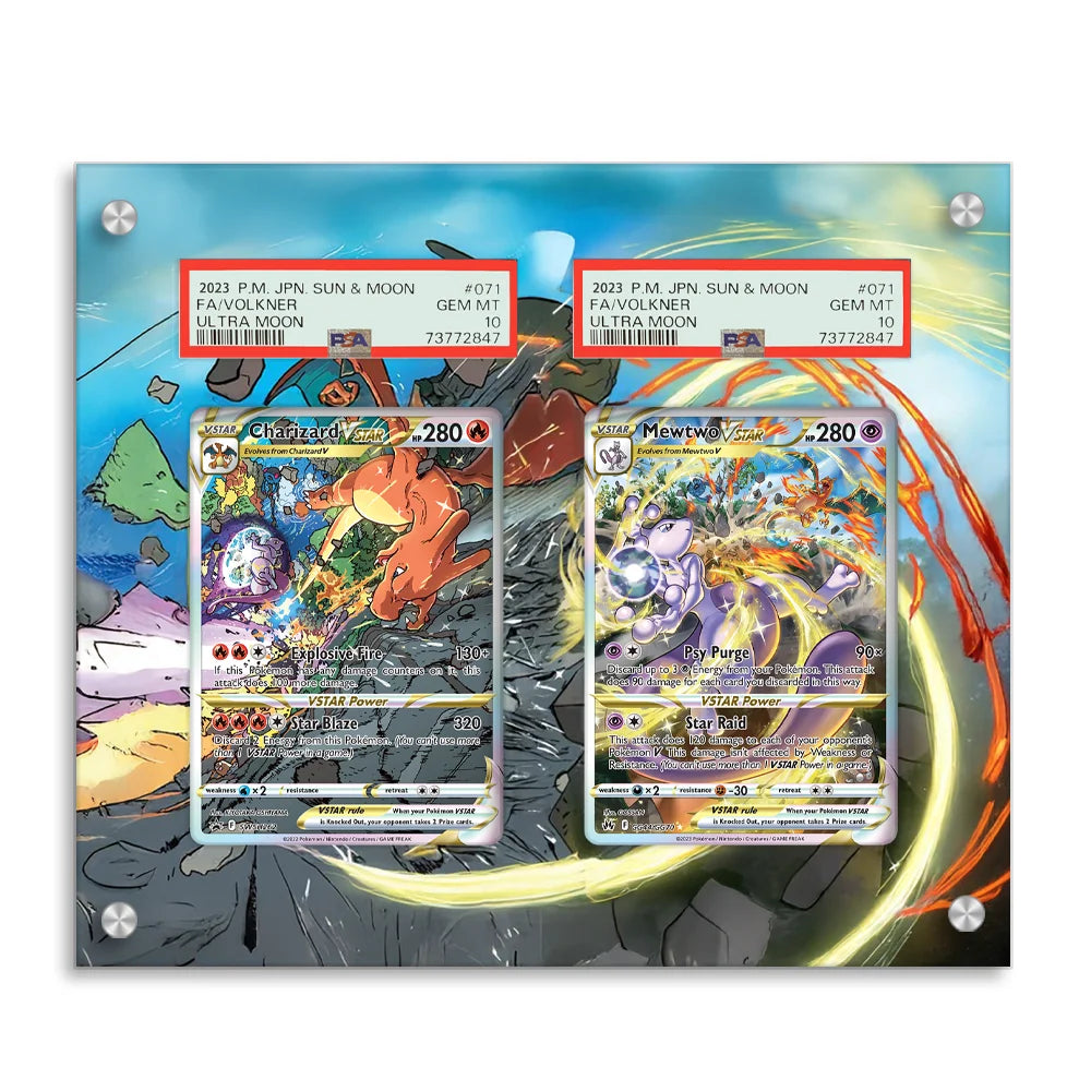 Multi-Card Extended Art Displays (Graded + Raw)